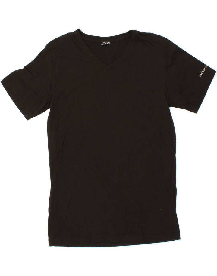 KAPPA Mens T-Shirt Top Small Black Vintage Kappa and Second-Hand Kappa from Messina Hembry 