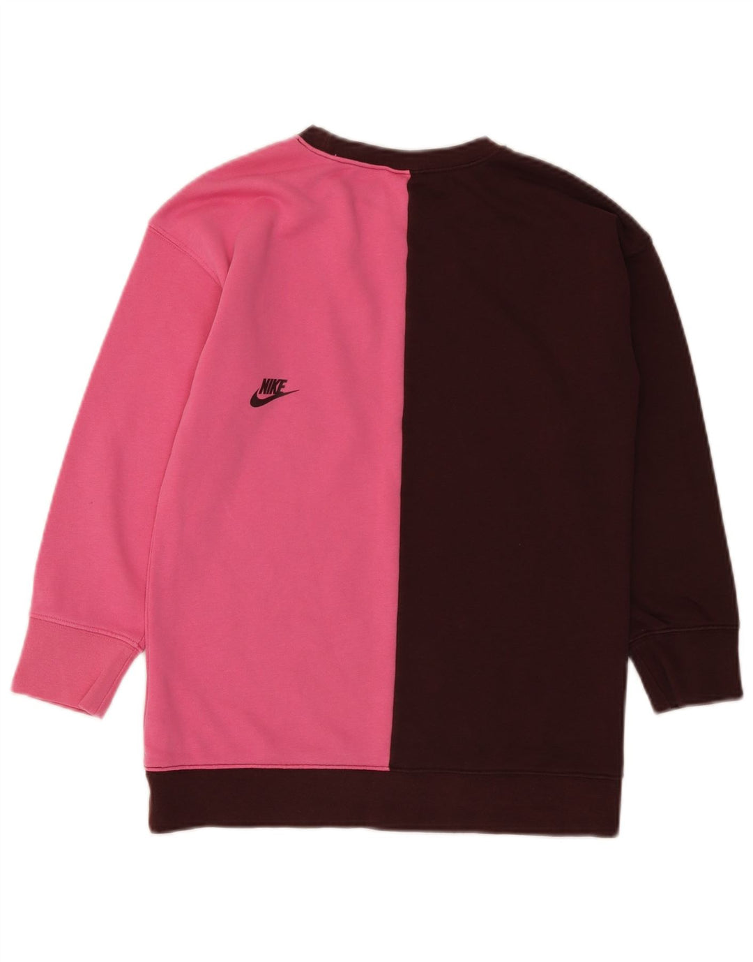 Nike Mädchen-Sweatshirt mit Grafik, 10–11 Jahre, Mittelbraun, Farbblock