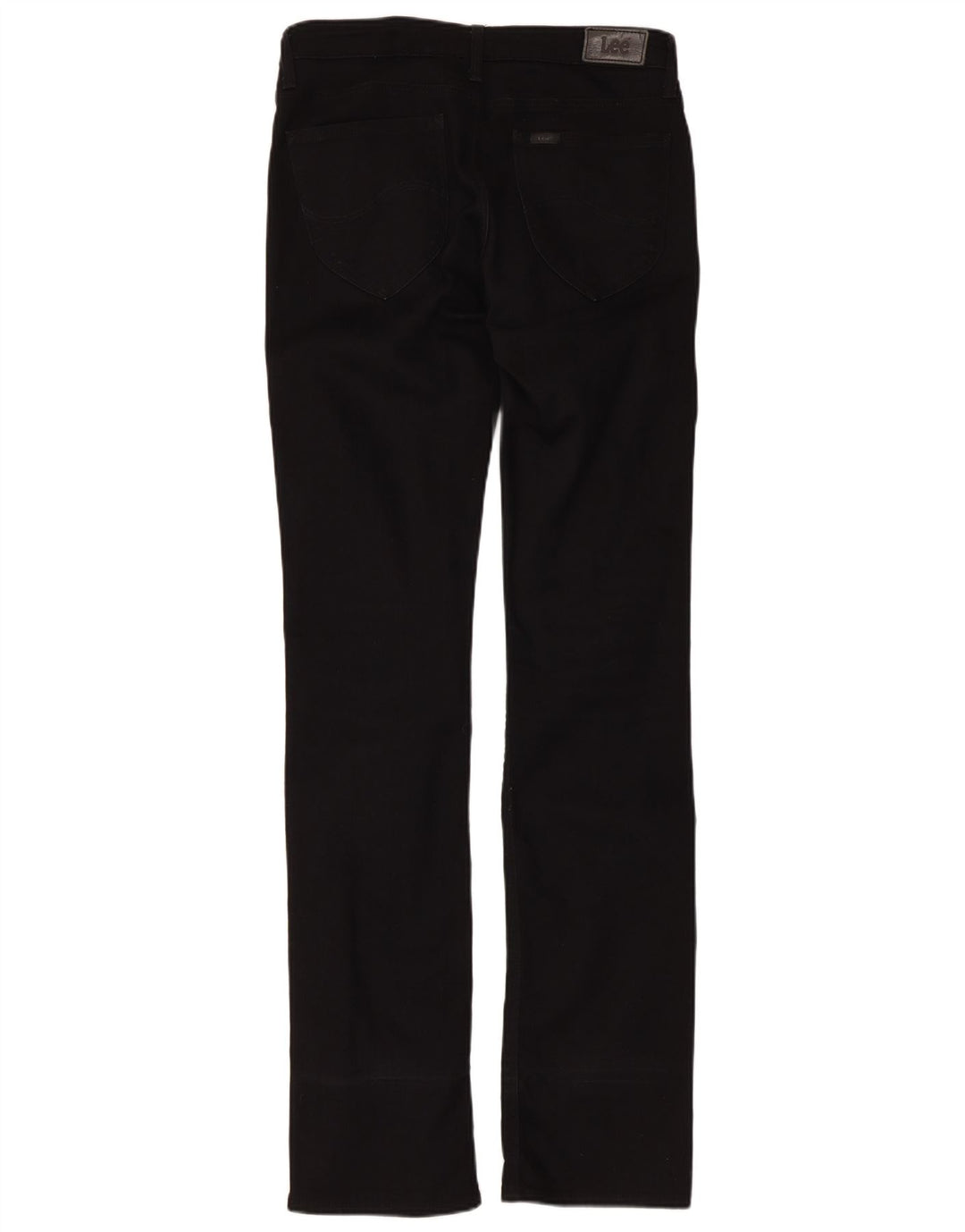 Lee Damen Marlin Slim Straight Jeans W30 L35 Schwarze Baumwolle