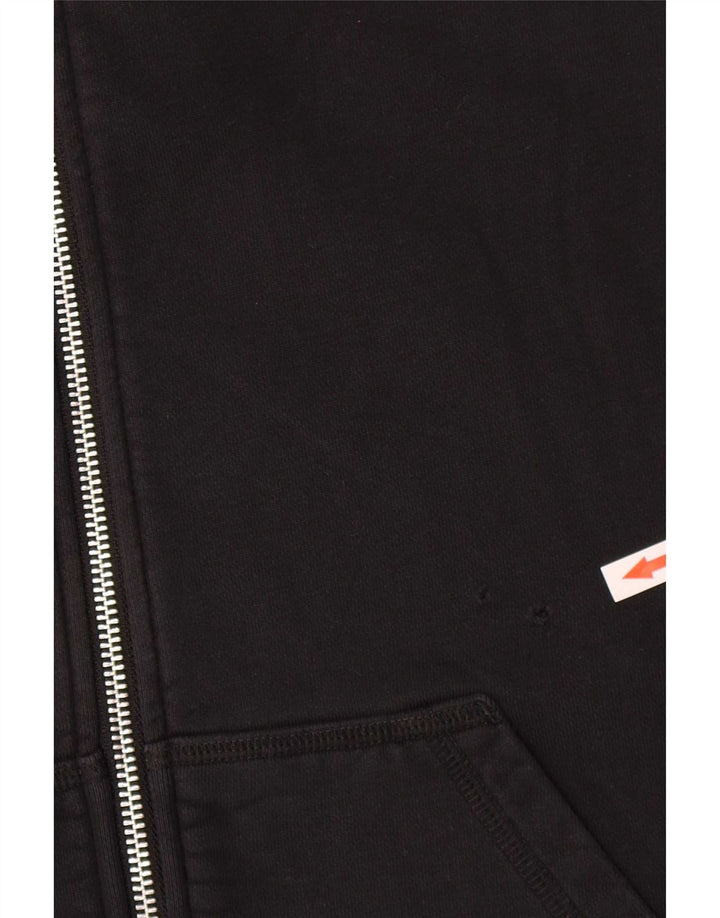 Nike Herren-Kapuzenpullover mit Reißverschluss, Größe S, schwarze Baumwolle