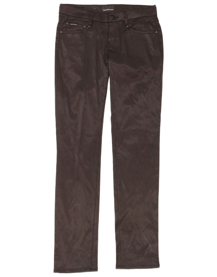 CALVIN KLEIN Damen Slim Freizeithose W29 L34 Schwarz Polyester