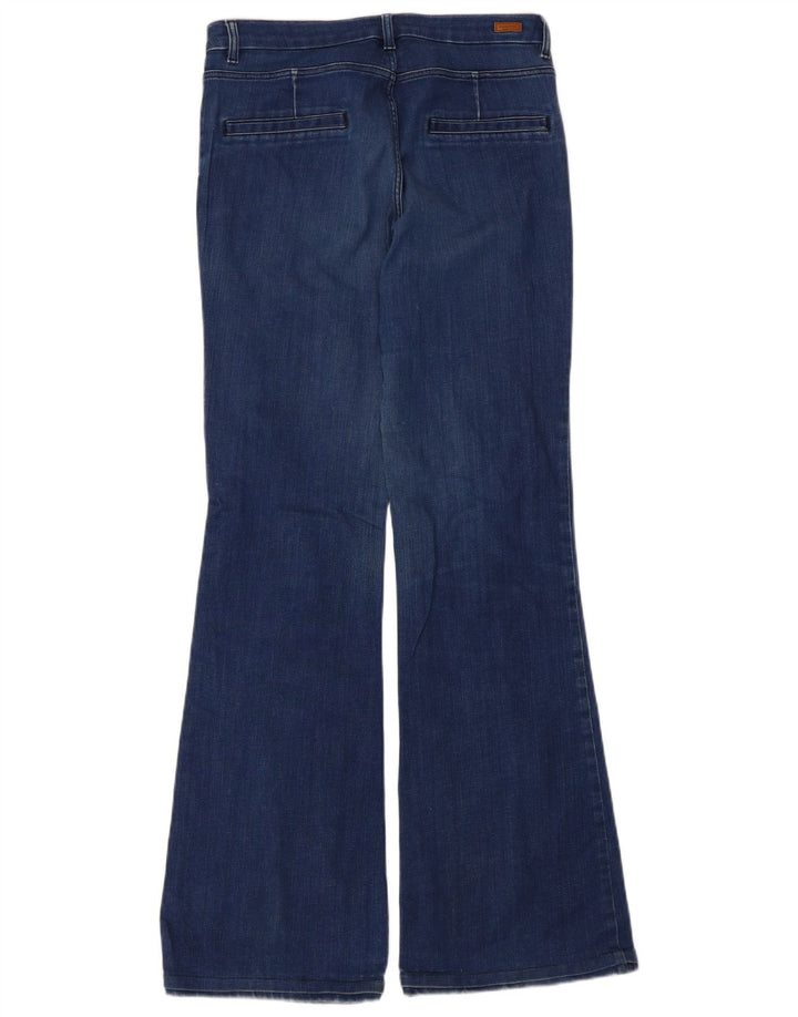 Massimo Dutti Damen Schlagjeans EU 40 Mittel W30 L33 Blaue Baumwolle