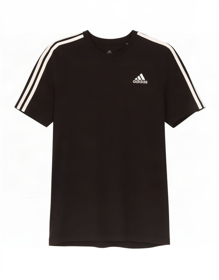 Adidas Herren T-Shirt Top Medium Schwarz Baumwolle