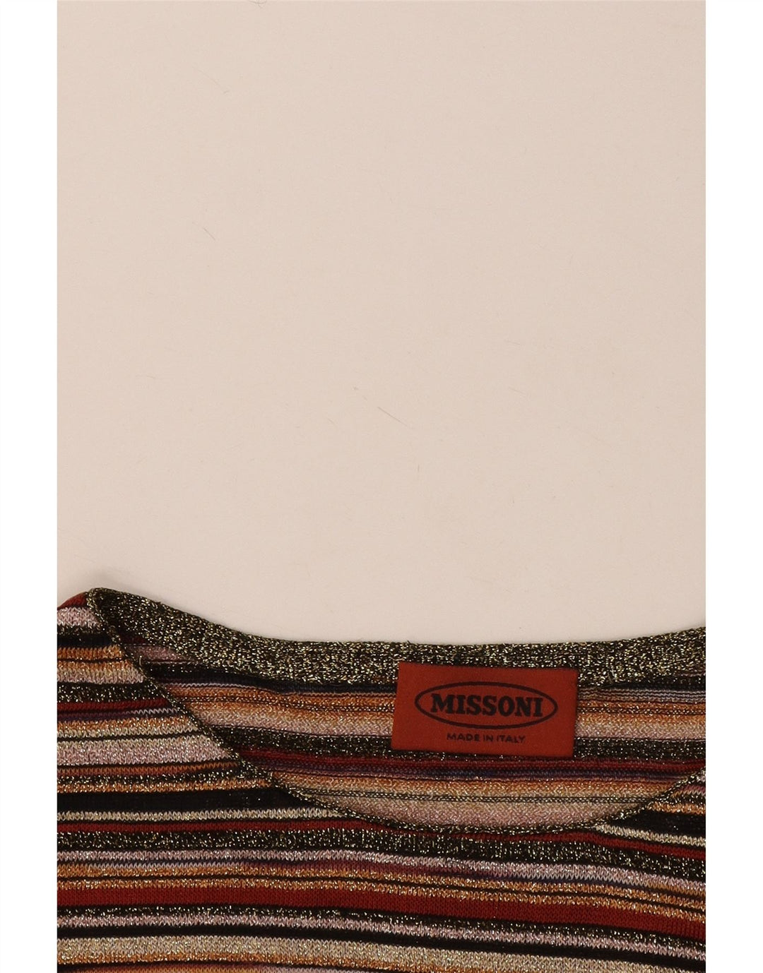 Missoni Damen-Blusenoberteil UK 12 Medium Mehrfarbig gestreift