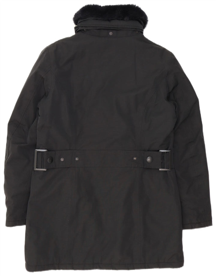 Wellensteyn Womens Wattierter Mantel UK 14 Mittelschwarze Baumwolle