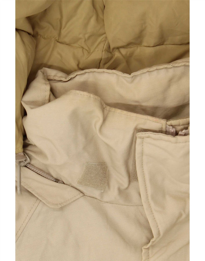 Woolrich Herren-Mantel mit Kapuze, gepolstert, Größe 36, Beige