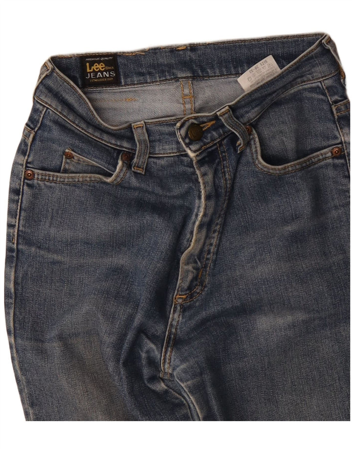 Lee Damen Slim Jeans W28 L33 Blau