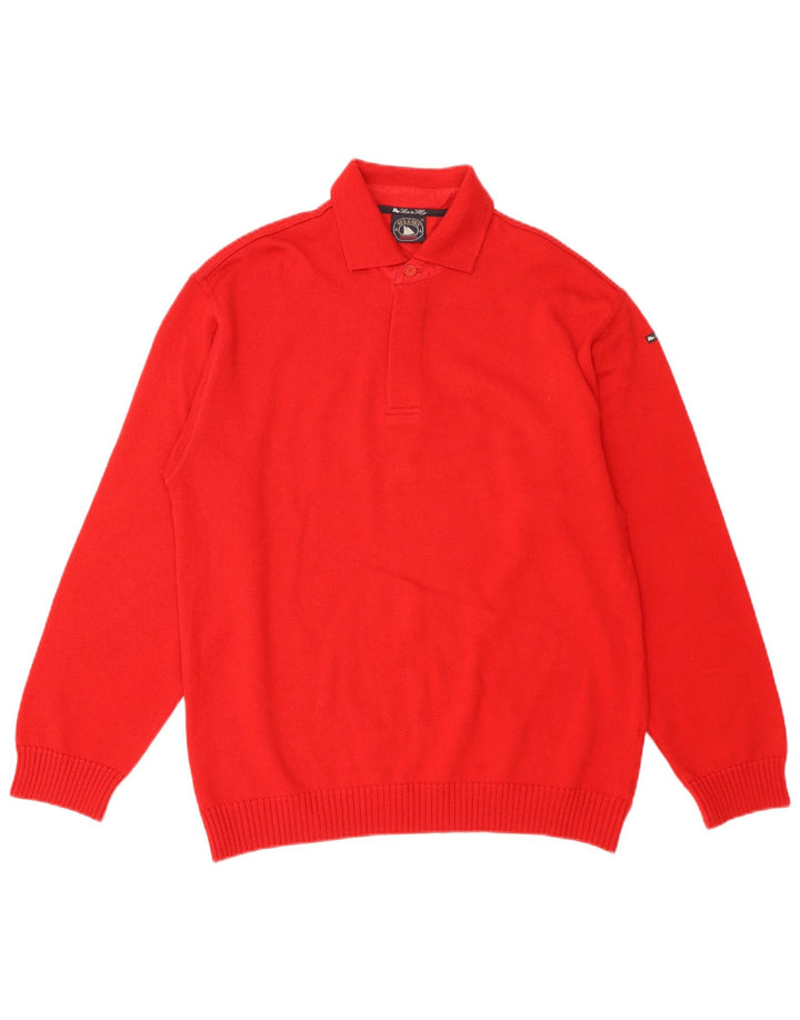 Sea & Sky Herren-Pullover mit Rollkragen, XL, rote Wolle