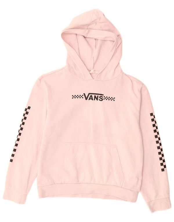 VANS Mädchen-Kapuzenpullover mit Grafik, 14–15 Jahre, XL, Rosa, Baumwolle