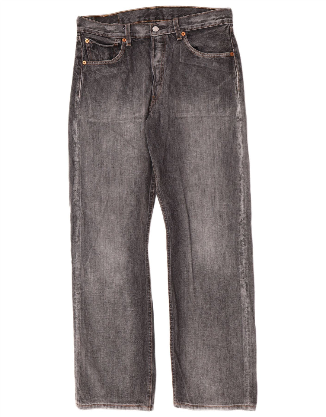 Levi's Herren 501 Straight Jeans W32 L30 Graue Baumwolle