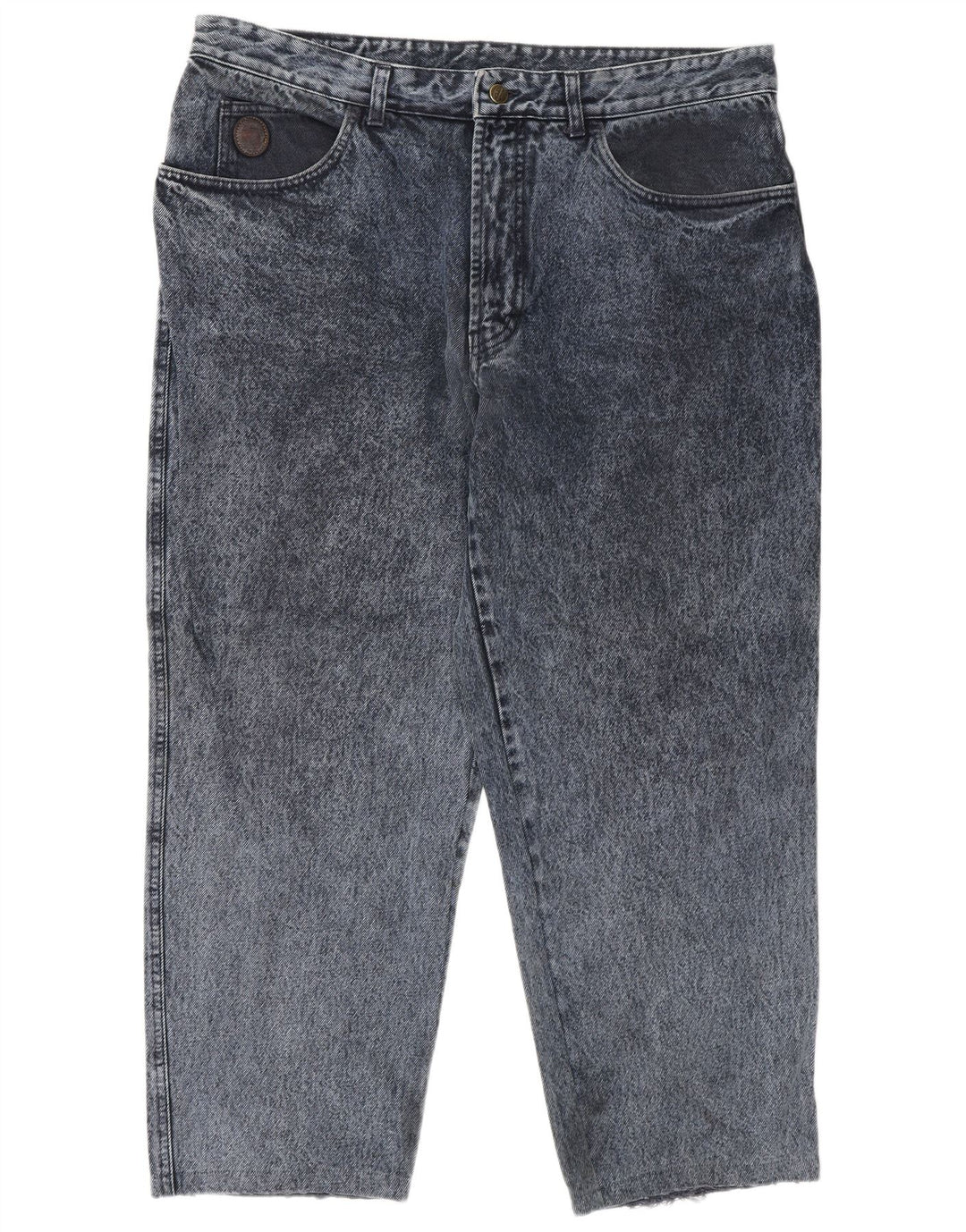 Trussardi Herren Straight Jeans W42 L28 Blaue Baumwolle
