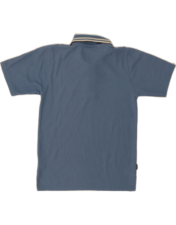 UMBRO Mens Polo Shirt UK 35/37 Small Blue Cotton Vintage Umbro and Second-Hand Umbro from Messina Hembry 