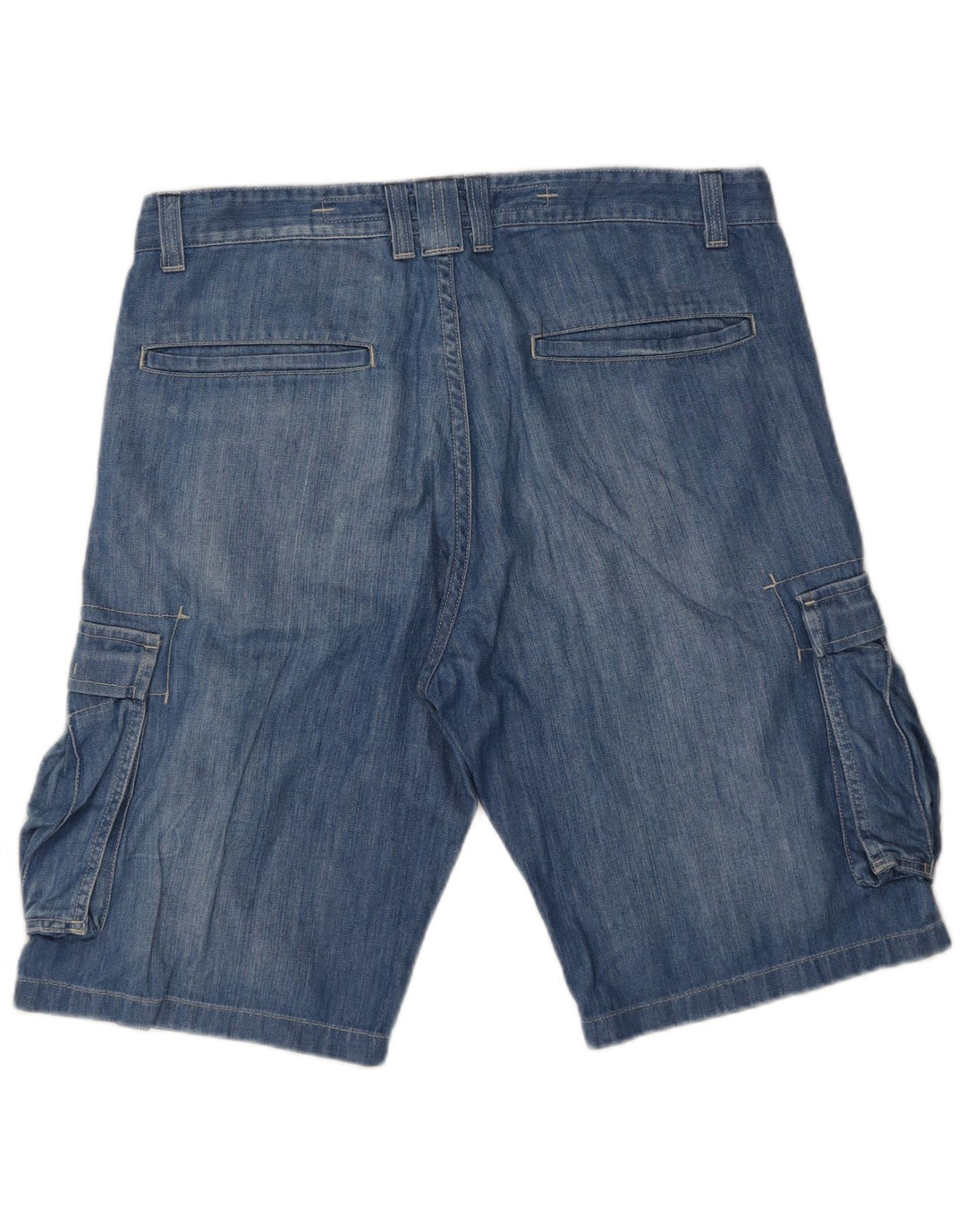 Lee Herren Bermuda Cargo Shorts W34 Große blaue Baumwolle