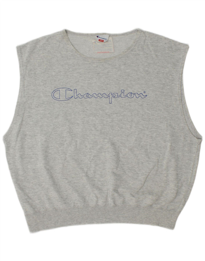 Champion Damen-Sweatshirt in Übergröße mit Grafik, Gr. 40, Größe L, Grau