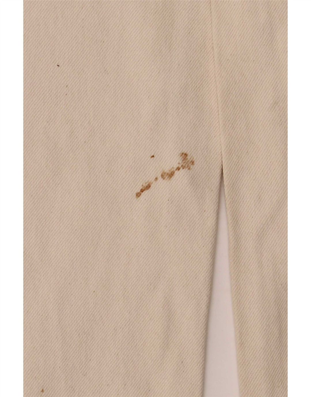 Wampum Herren Straight Jeans IT 48 Medium W30 L32 Off White Baumwolle