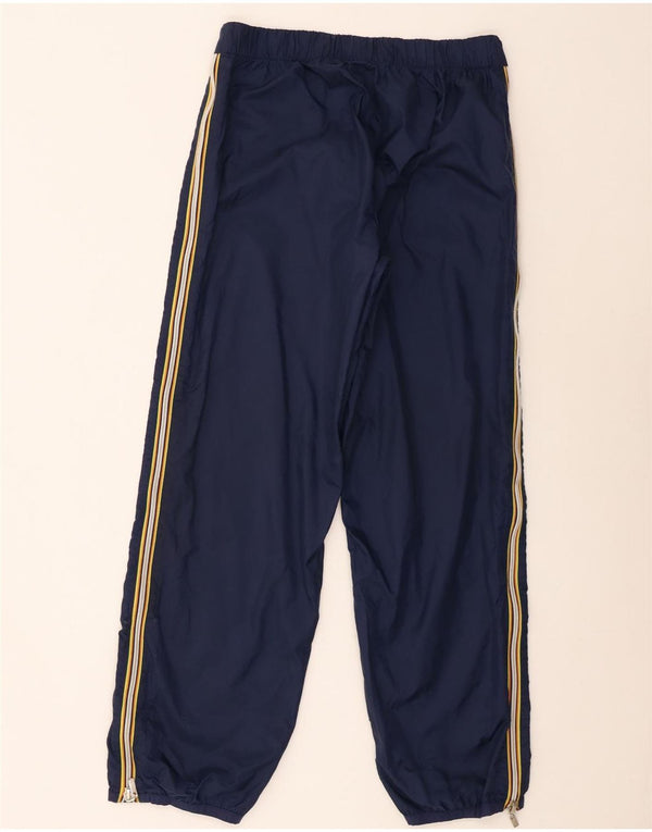K-Way Damen Joggers Wasserdichte Hose UK 14 Mittel Marineblau gestreift