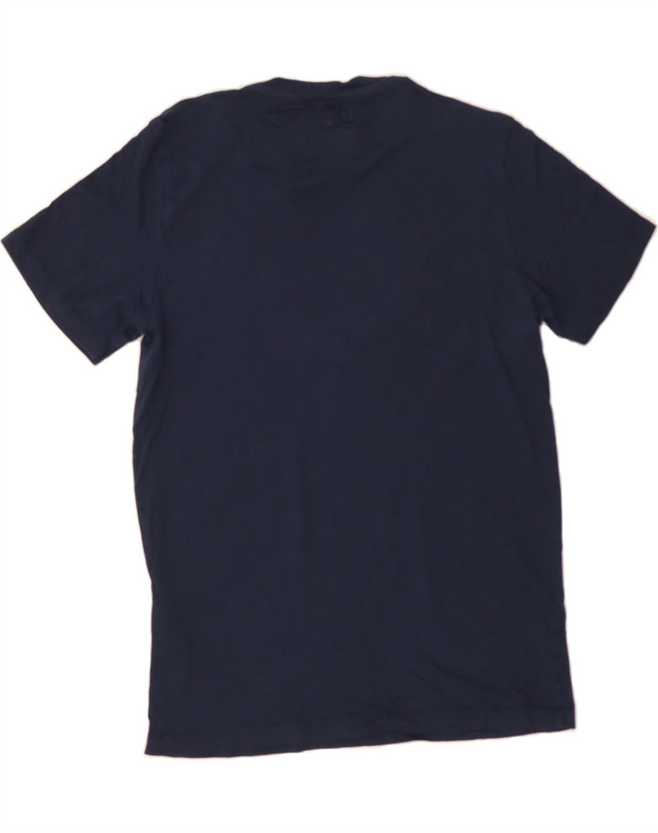 JACK & JONES Mens Graphic T-Shirt Top Medium Navy Blue Cotton Vintage Jack & Jones and Second-Hand Jack & Jones from Messina Hembry 