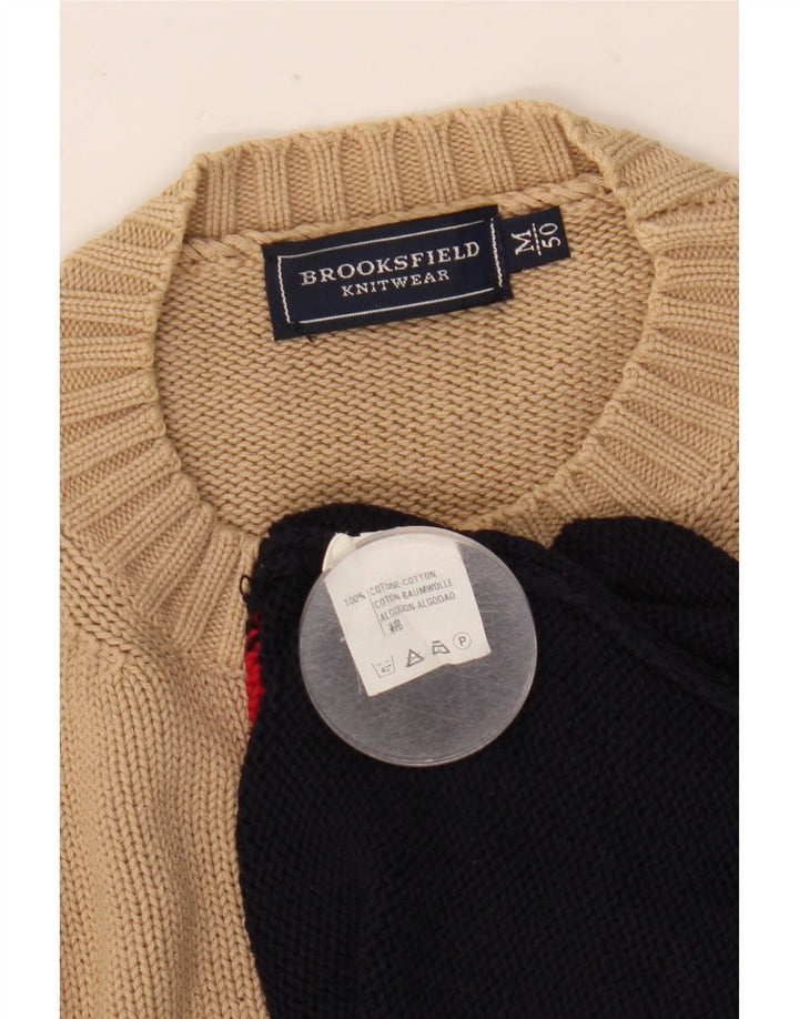 Brooksfield Herren Pullover mit Rundhalsausschnitt IT 50 Medium Mehrfarbig