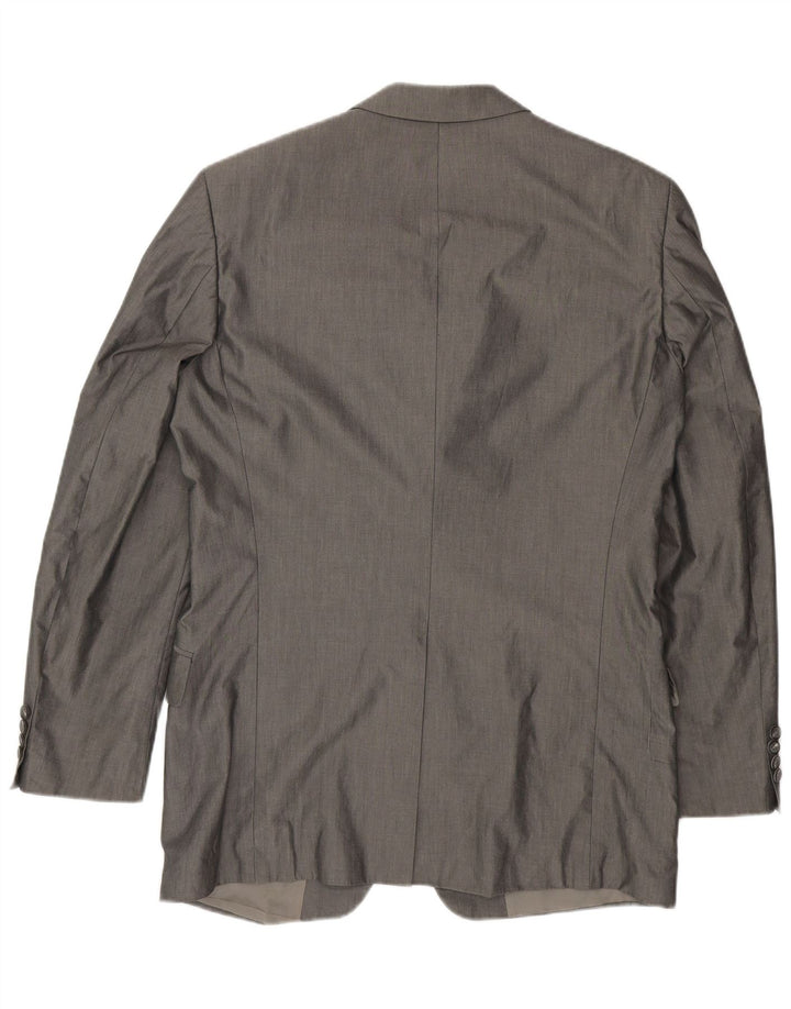 Hugo Boss Herren-Blazer mit 3 Knöpfen, UK 42, XL, graue Baumwolle