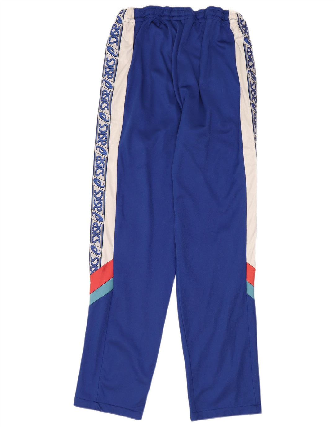 ASICS Grafische Herren-Trainingshose aus mittelblauem Colourblock-Polyamid