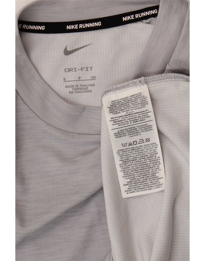 Nike Damen-Sweatshirtpullover UK 10 Small Grau meliertes Polyester