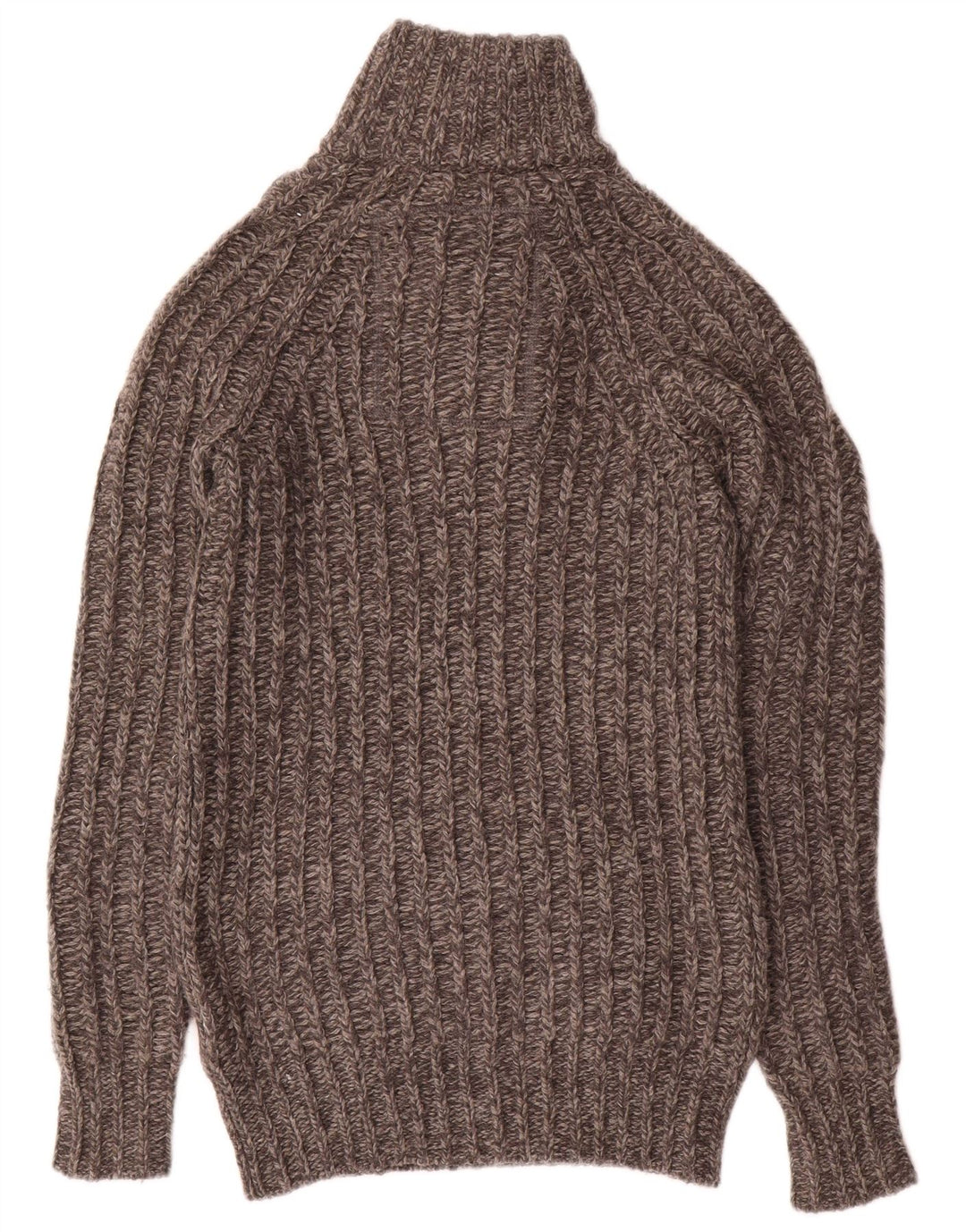 Superdry Herren-Pullover mit Knopfkragen, Größe S, graue Wolle