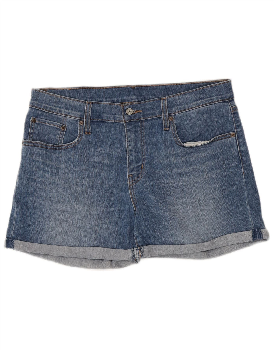 Levi's Damen-Jeansshorts W31, große blaue Baumwolle