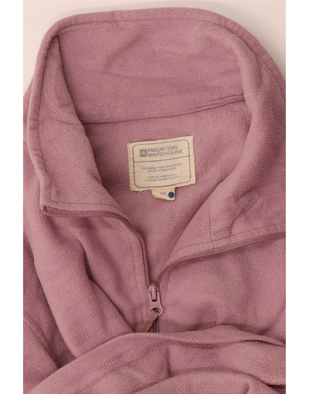 Mountain Warehouse Damen-Fleecepullover mit Reißverschluss am Kragen, UK 14, Mittelrosa