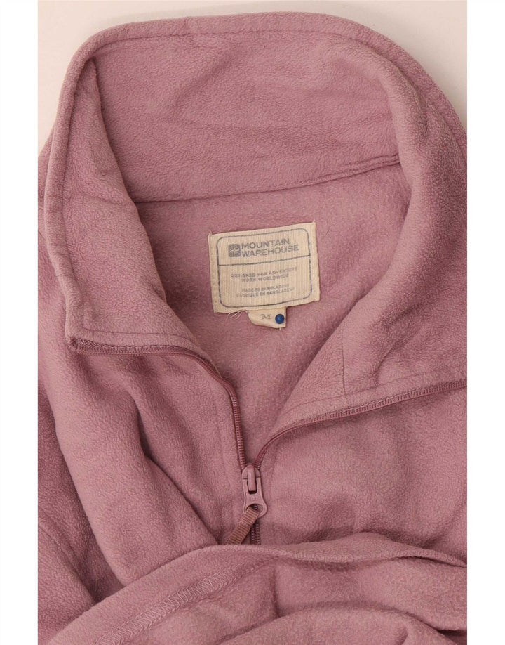Mountain Warehouse Damen-Fleecepullover mit Reißverschluss am Kragen, UK 14, Mittelrosa