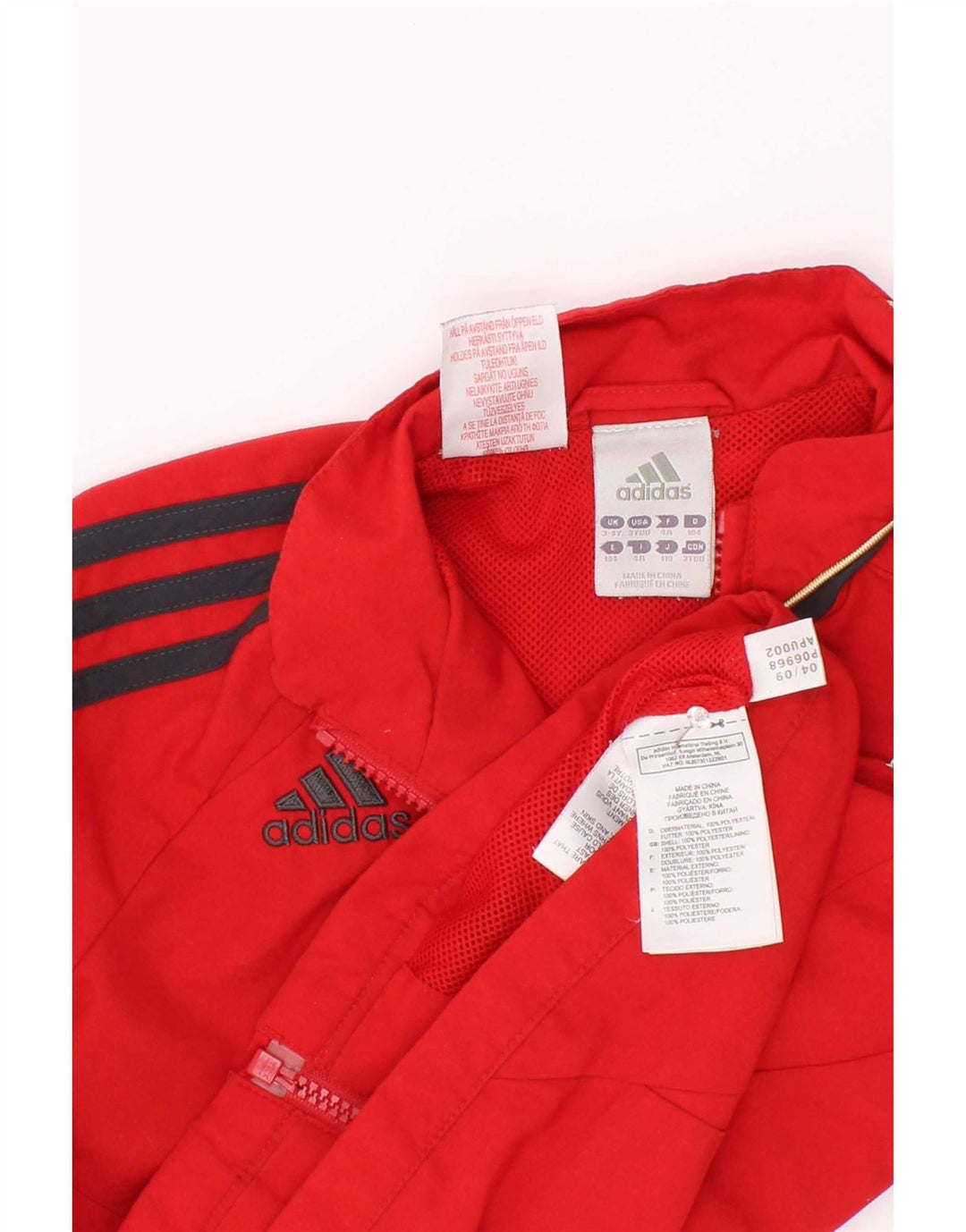 Adidas Jungen Liverpool Trainingsanzug Top Jacke 3–4 Jahre Rot Farbblock