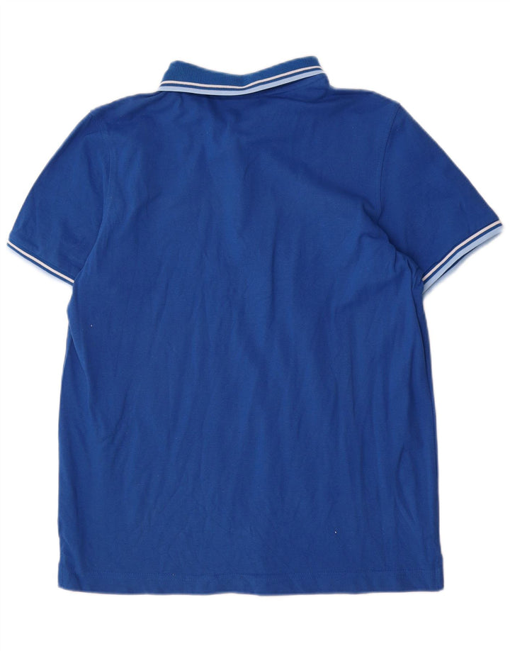 Lotto Herren-Poloshirt, groß, blau gestreift, Baumwolle