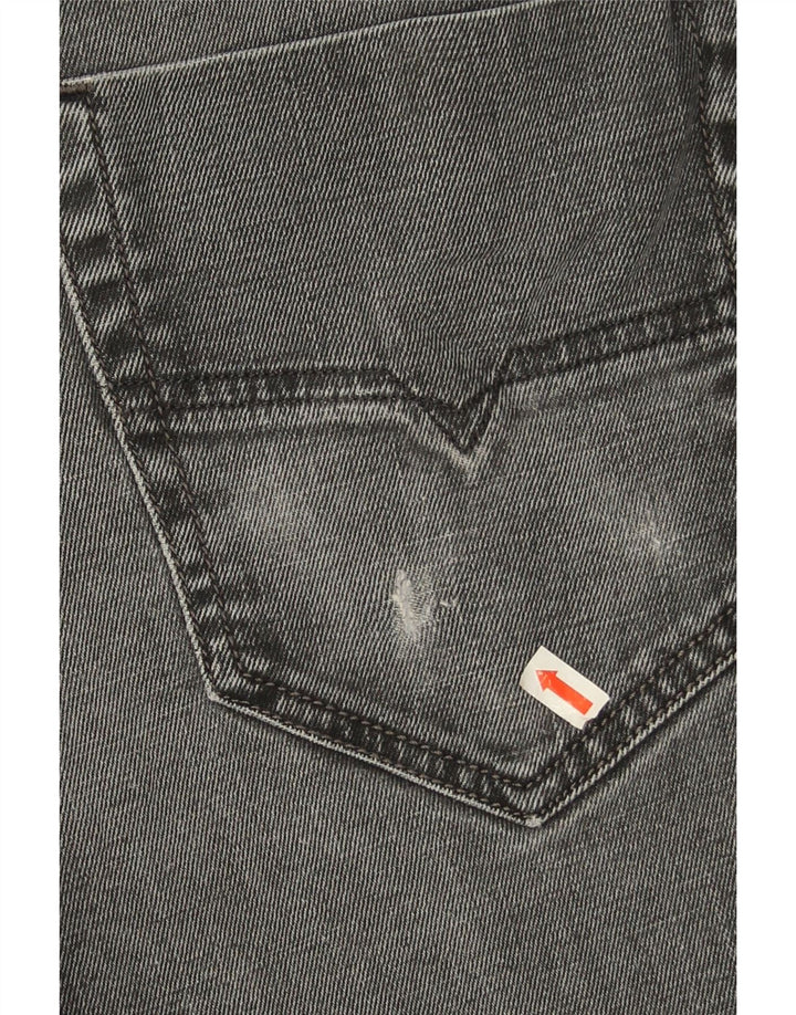 Diesel Herren Slim Jeans W32 L32 Graue Baumwolle