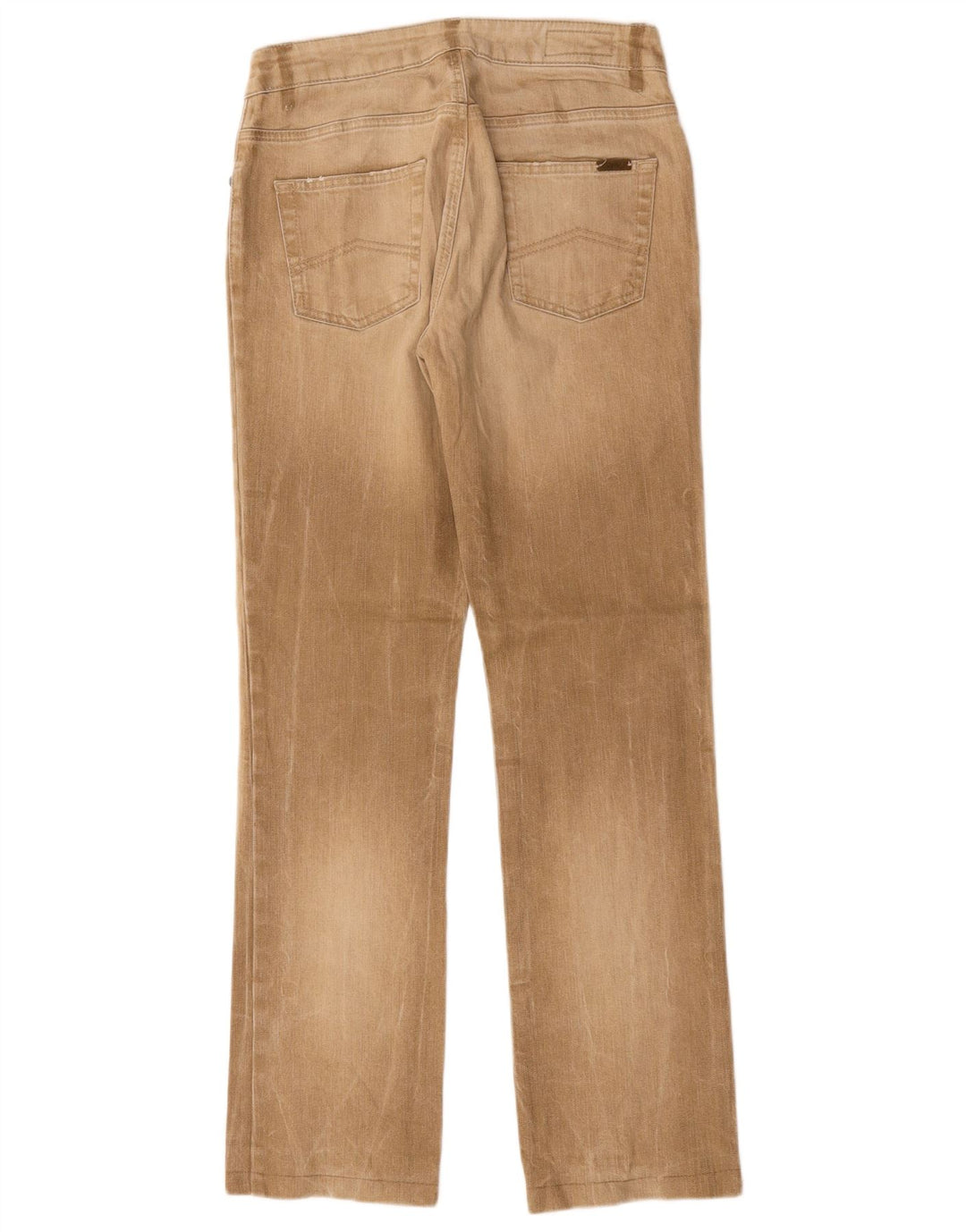 Marlboro Classics Damen Straight Jeans W29 L30 Beige Baumwolle