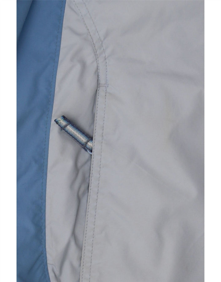 Columbia Damen Übergroße Kapuzen-Regenjacke UK 10 Small Blue Colourblock