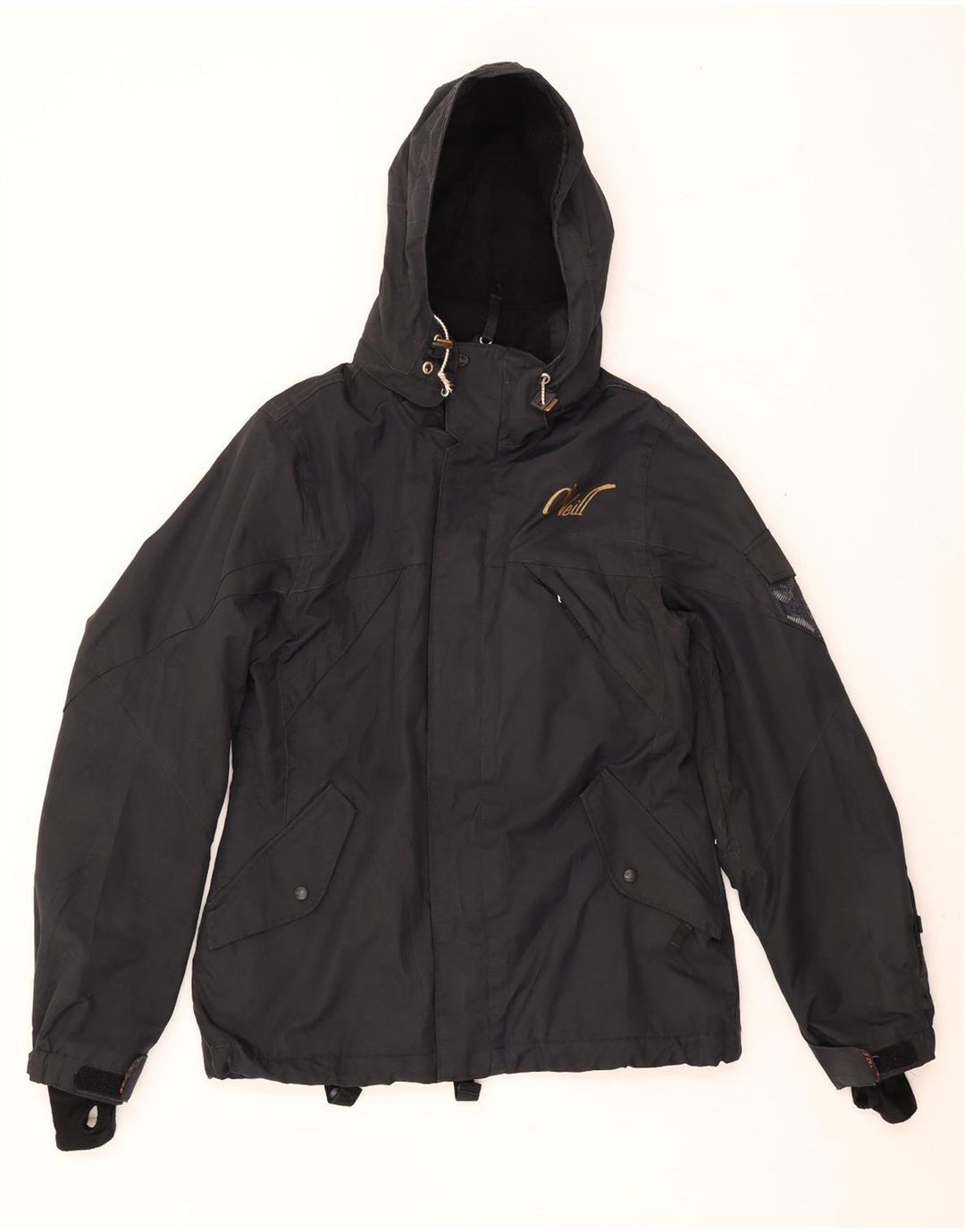 O'Neill Herren-Windbreakerjacke mit Kapuze, UK 40, Größe L, Schwarz, Polyester