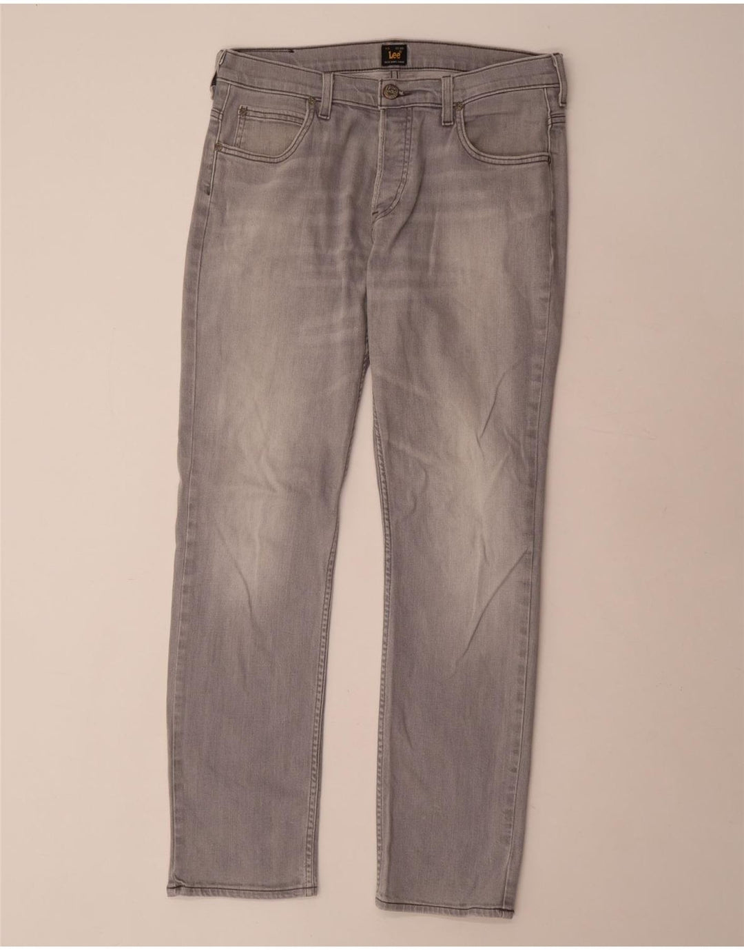 LEE Herren Powell Slim Jeans W33 L32 Graue Baumwolle