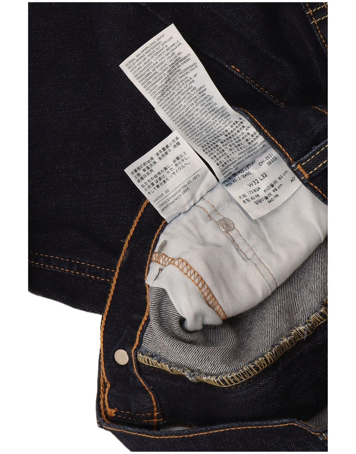 Levi's Herren Straight Jeans W32 L32 Marineblaue Baumwolle