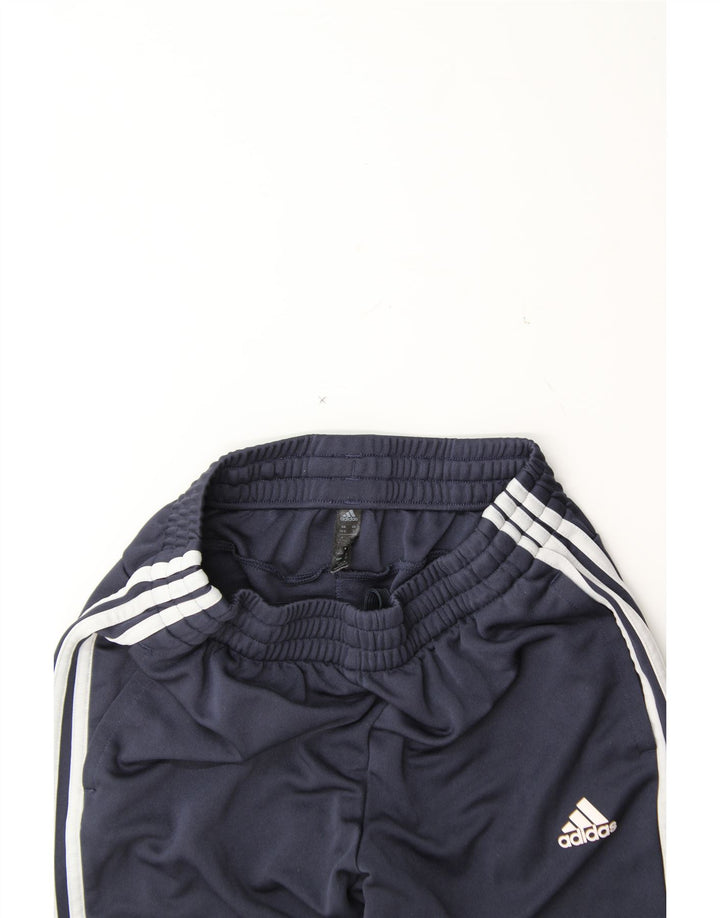 ADIDAS Womens Tracksuit Trousers UK 8/10 Small Navy Blue Polyester Vintage Adidas and Second-Hand Adidas from Messina Hembry 
