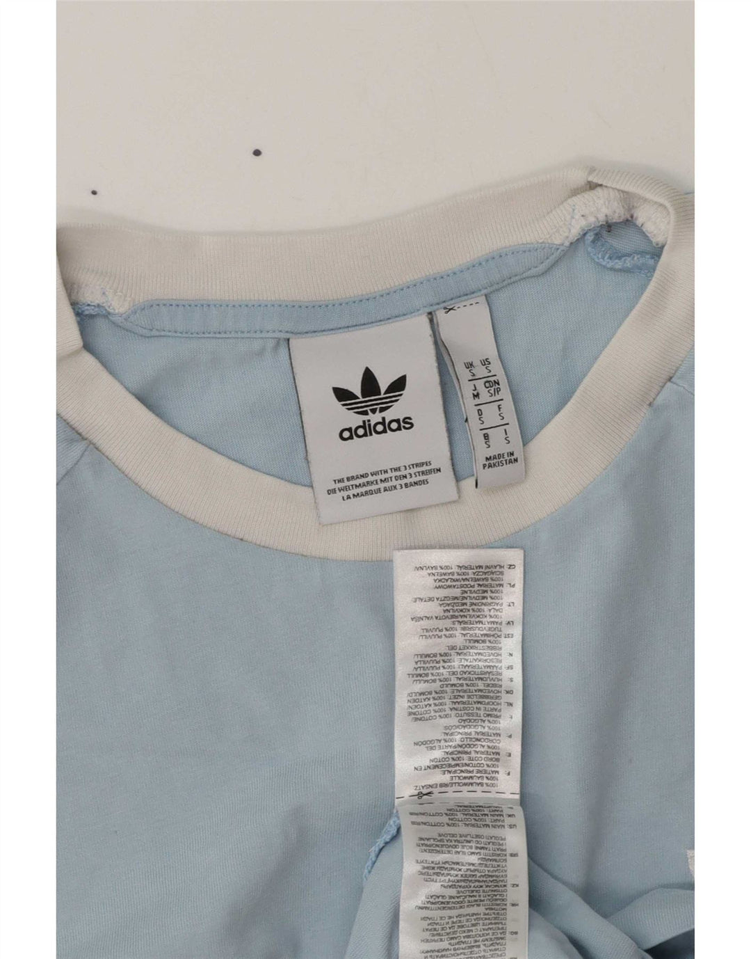 Adidas Herren T-Shirt Top Small Blau Baumwolle