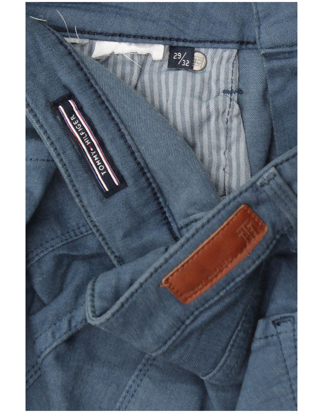 TOMMY HILFIGER Damen Skinny Freizeithose W29 L32 Blau