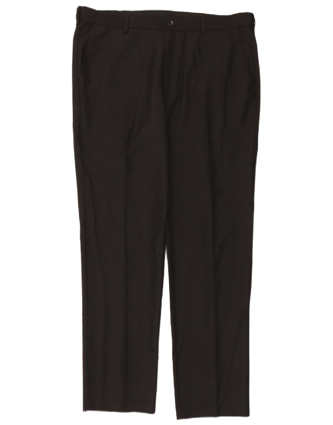 Marks & Spencer Herren-Anzughose mit normaler Passform, W40, L33, schwarzes Polyester