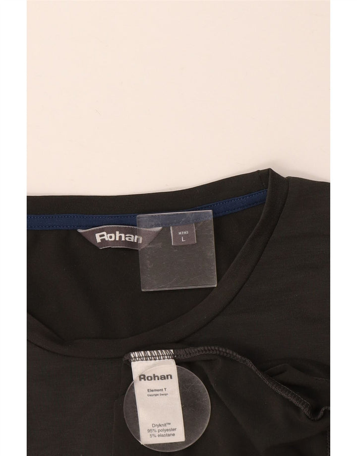 ROHAN Herren T-Shirt Top Large Grau Polyester