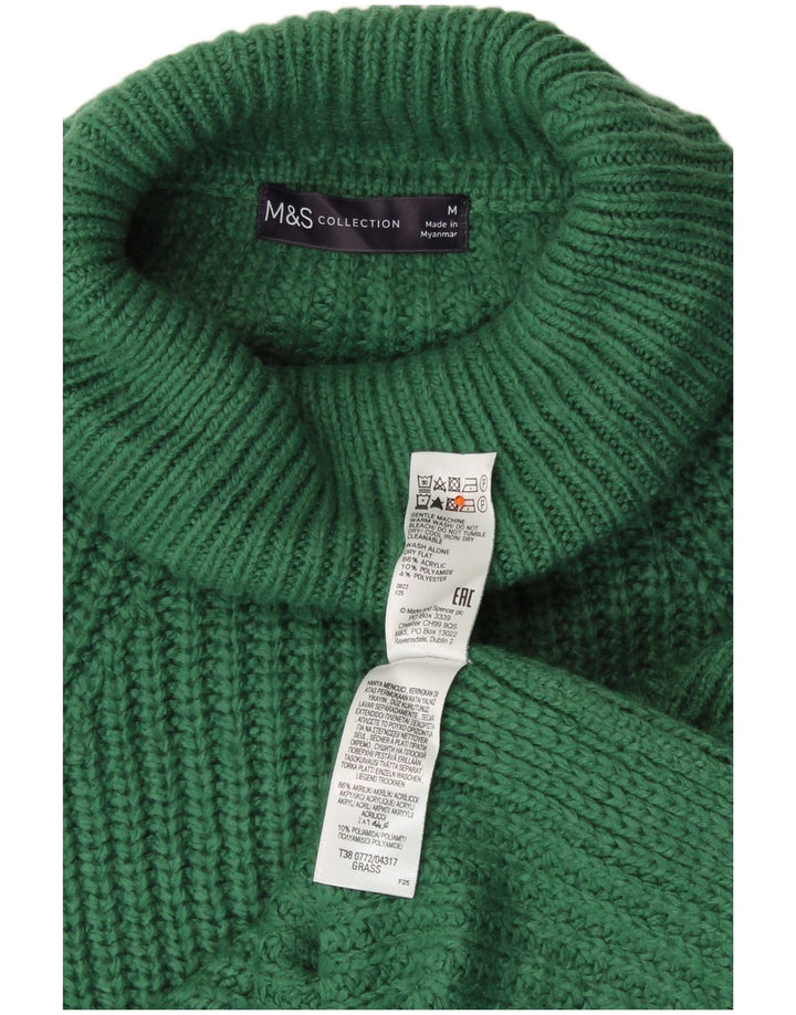 Marks & Spencer Rollkragenpullover für Damen, UK 14, Mittelgrün, Acryl