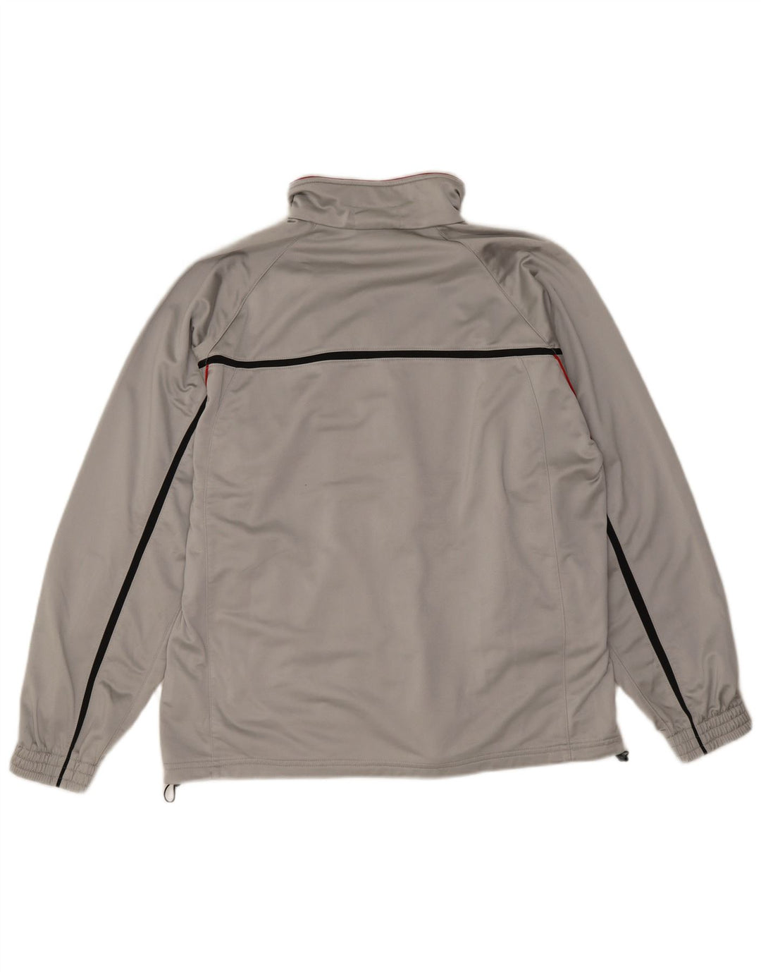 Diadora Herren-Trainingsanzug-Top-Jacke, UK 40, mittelgraues Polyester
