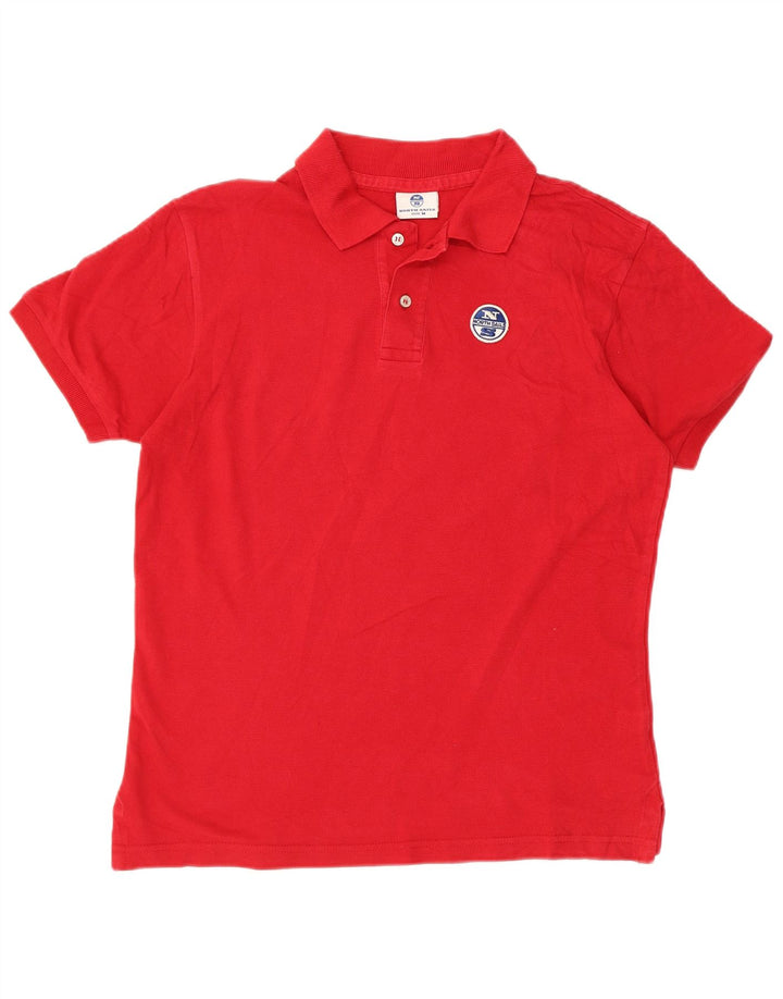 North Sails Herren-Poloshirt aus mittelroter Baumwolle