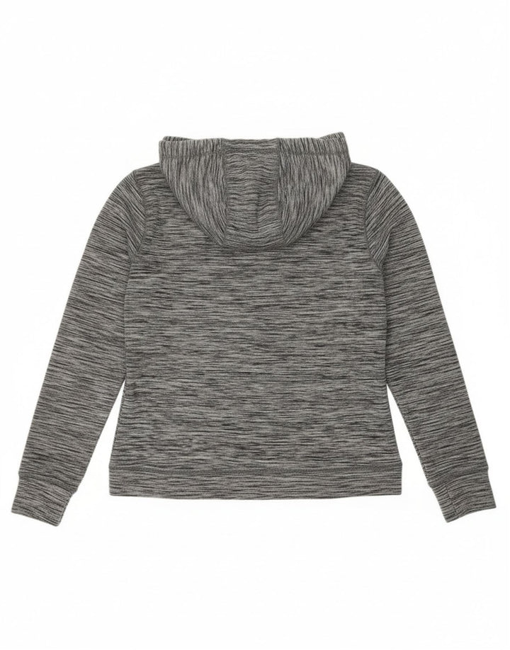 Superdry Graphic Hoodie-Pullover für Damen, UK 12, Mittelgrau geflecktes Polyester