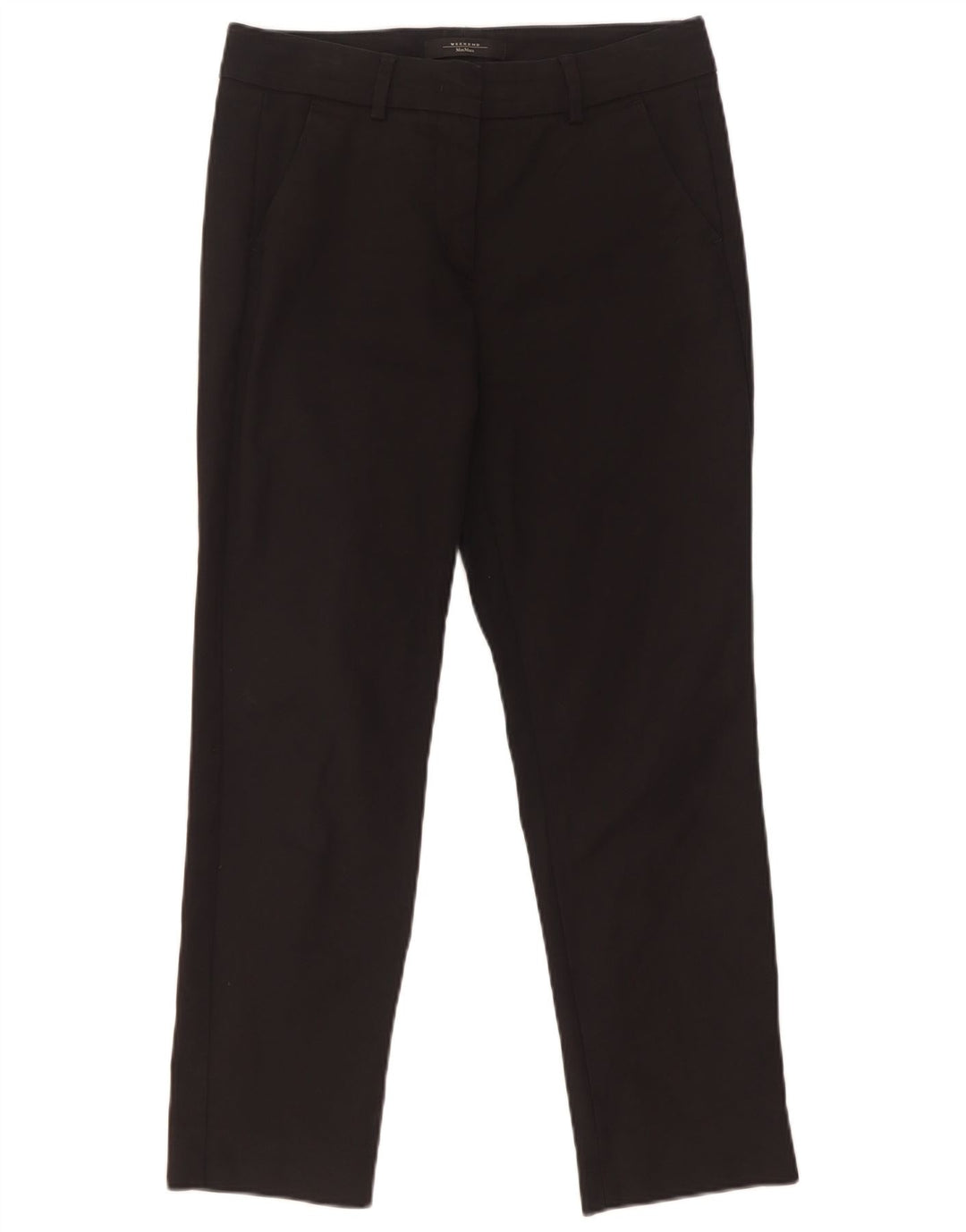 Max Mara Damen Weekend Slim Chino-Hose W30 L26 Schwarz