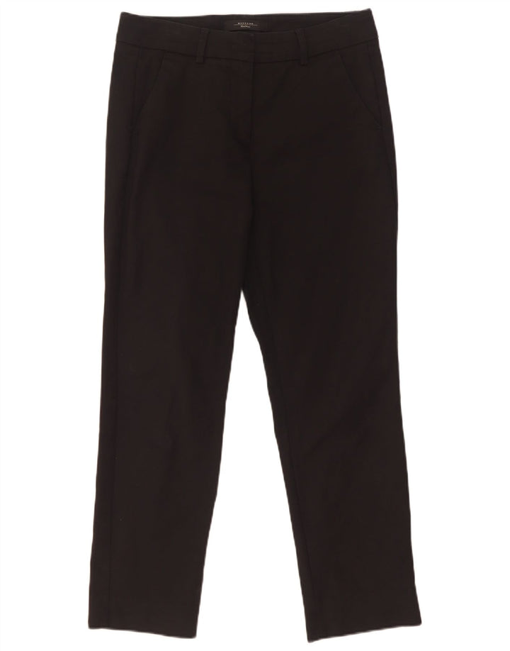 Max Mara Damen Weekend Slim Chino-Hose W30 L26 Schwarz