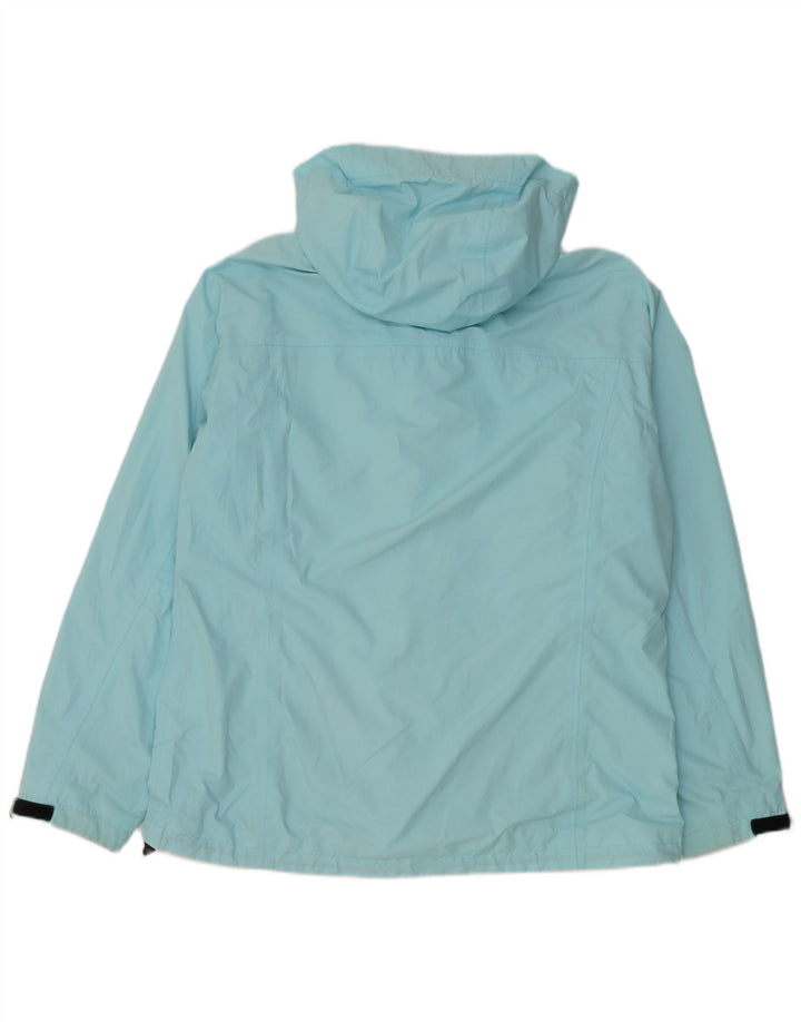 Adidas Damen Clima Proof Regenjacke mit Kapuze UK 16 Large Blau Polyester
