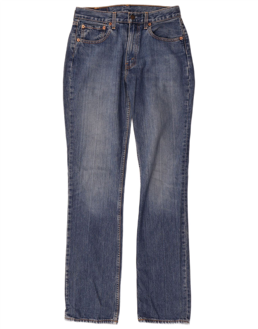 Levi's Damen 595 Straight Jeans W31 L34 Blaue Baumwolle
